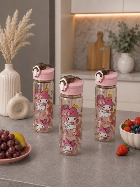 مطرة بلاستيك شفاف 800 ml ميلودي